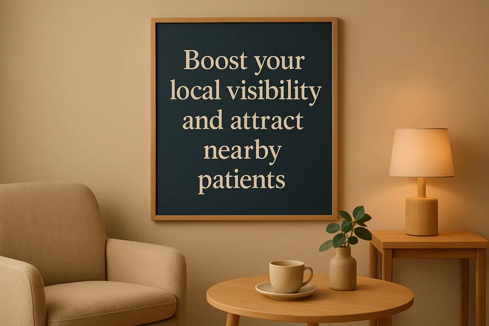 Boost your local visibility and attract nearby patients