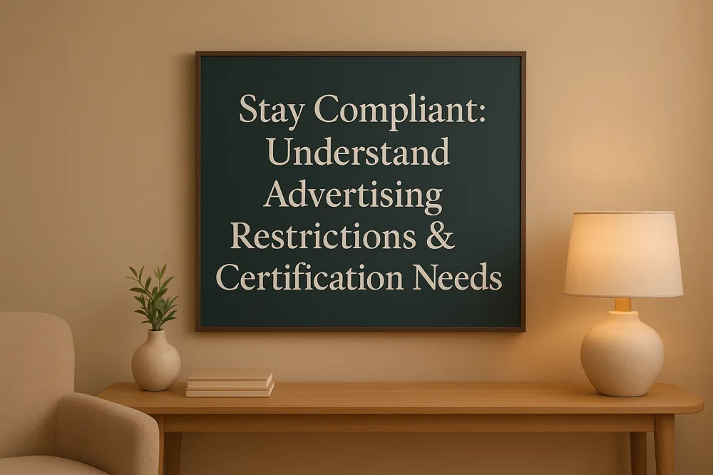 Stay Compliant: Understand Advertising Restrictions &amp; Certification Needs