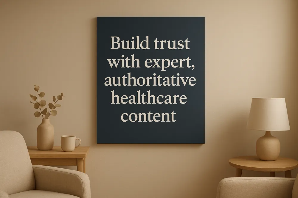 Build trust with expert, authoritative healthcare content