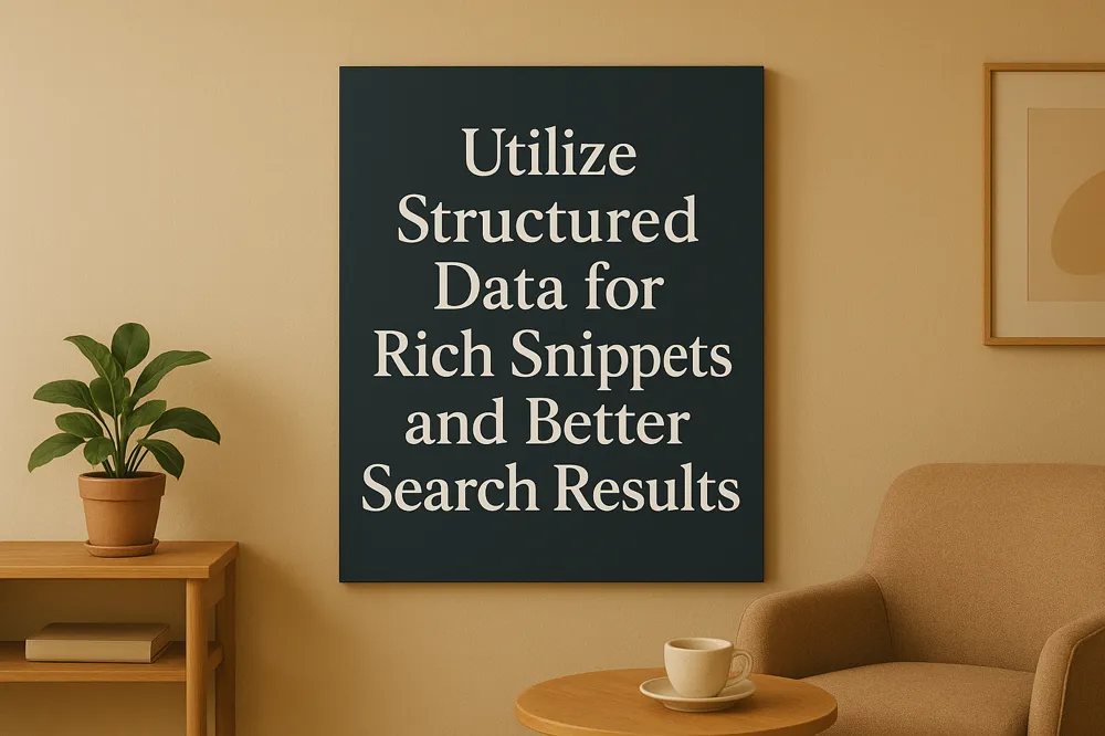 Utilize Structured Data for Rich Snippets and Better Search Results