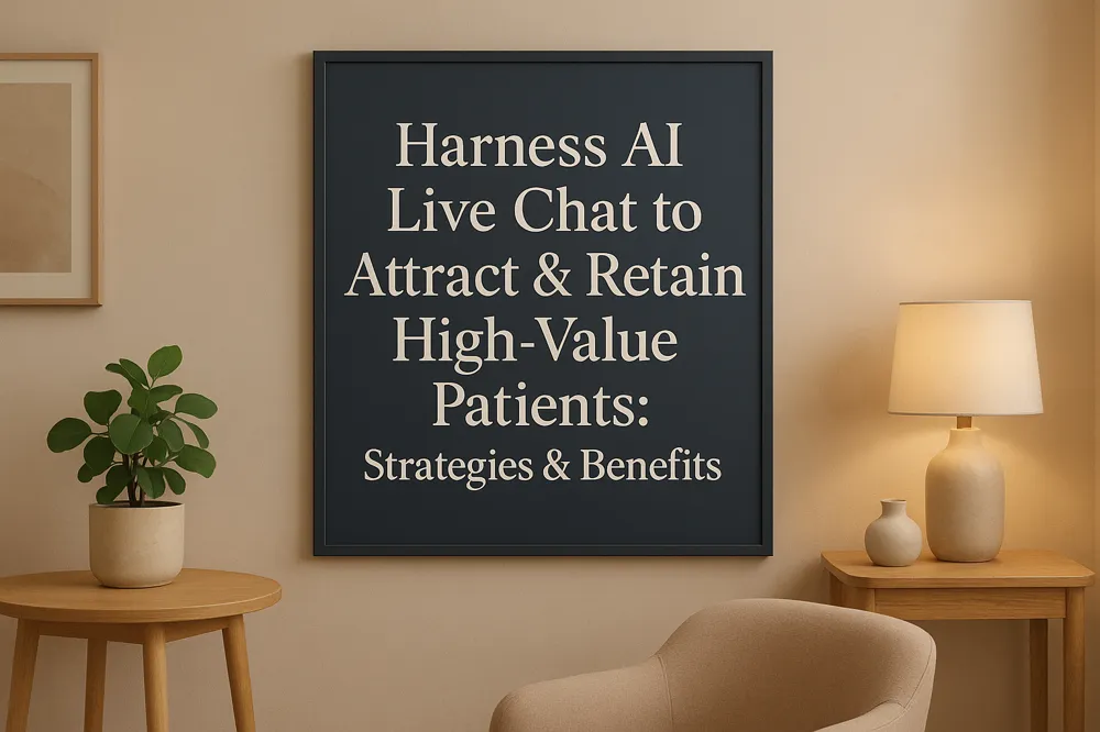 Harness AI Live Chat to Attract &amp; Retain High-Value Patients: Strategies &amp; Benefits