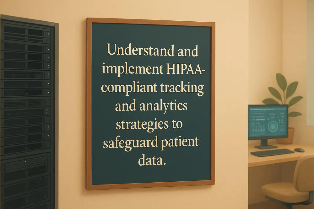 Understand and implement HIPAA-compliant tracking and analytics strategies to safeguard patient data.