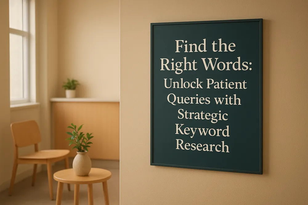 Find the Right Words: Unlock Patient Queries with Strategic Keyword Research