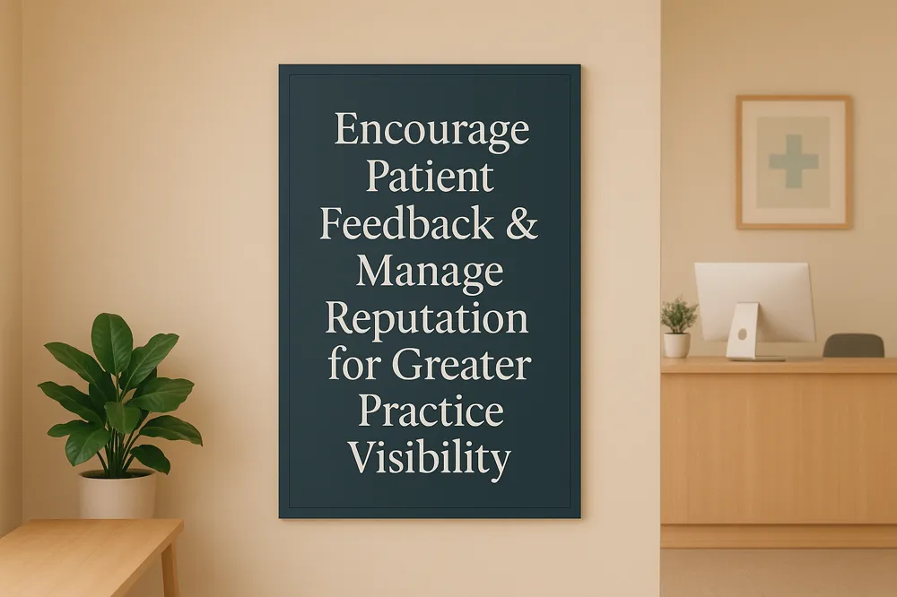 Encourage Patient Feedback &amp; Manage Reputation for Greater Practice Visibility
