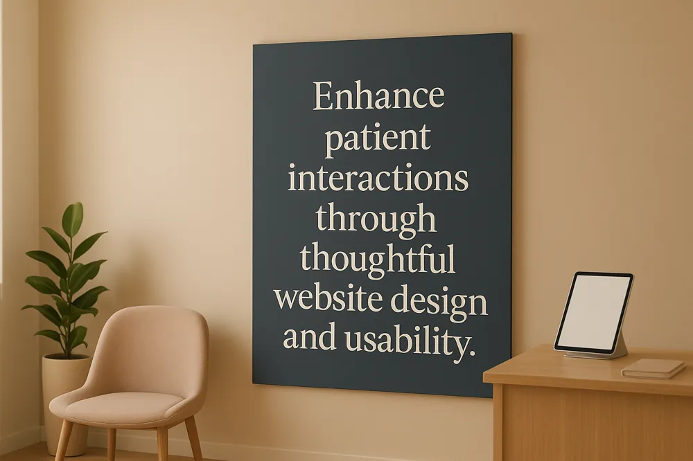 Enhance patient interactions through thoughtful website design and usability.