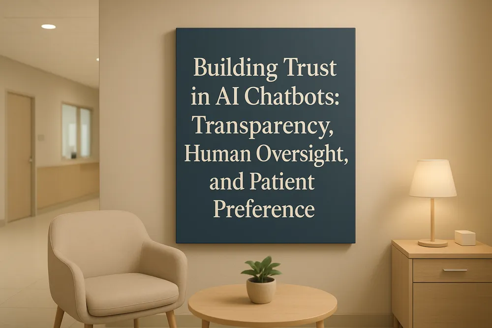 Building Trust in AI Chatbots: Transparency, Human Oversight, and Patient Preference