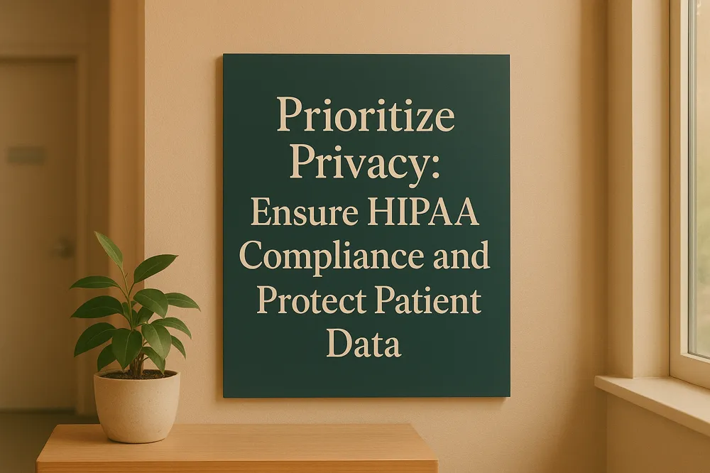Prioritize Privacy: Ensure HIPAA Compliance and Protect Patient Data