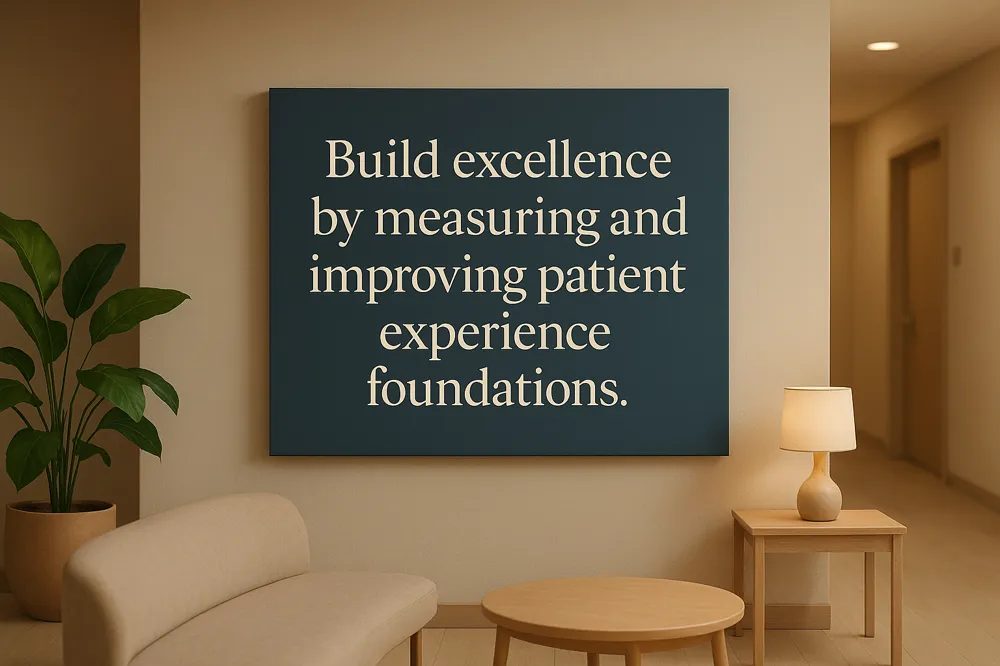 Build excellence by measuring and improving patient experience foundations.
