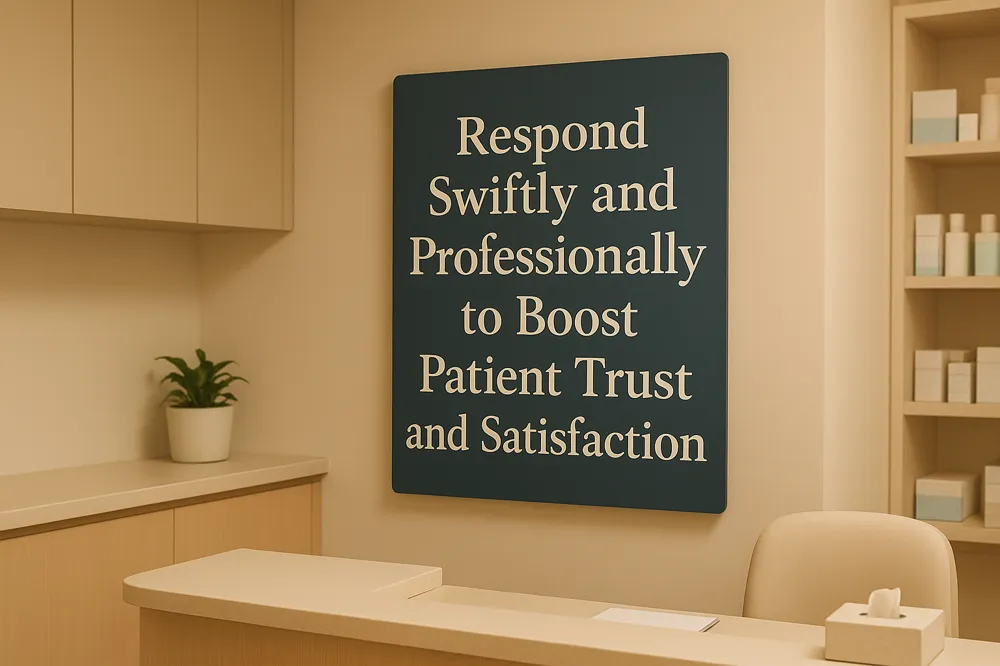 Respond Swiftly and Professionally to Boost Patient Trust and Satisfaction