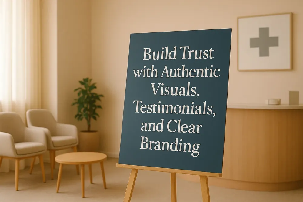 Build Trust with Authentic Visuals, Testimonials, and Clear Branding