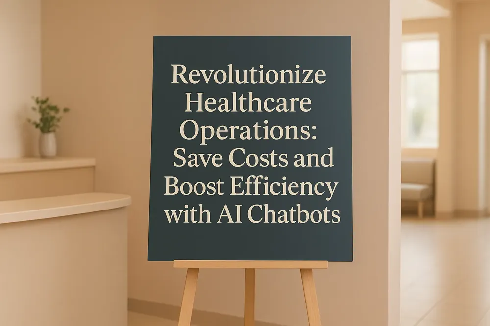 Revolutionize Healthcare Operations: Save Costs and Boost Efficiency with AI Chatbots