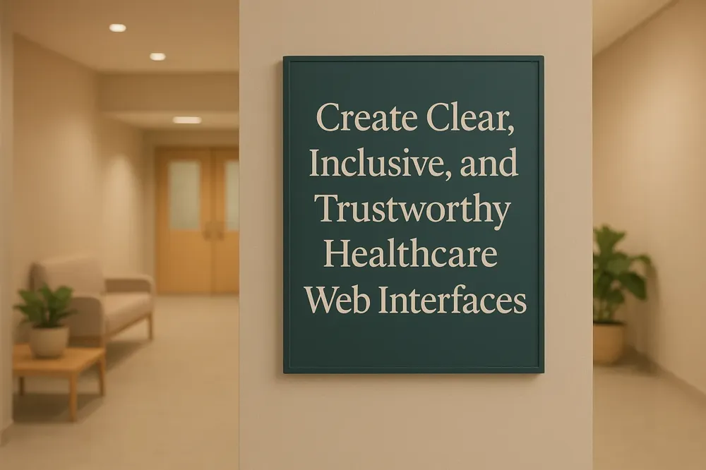 Create Clear, Inclusive, and Trustworthy Healthcare Web Interfaces