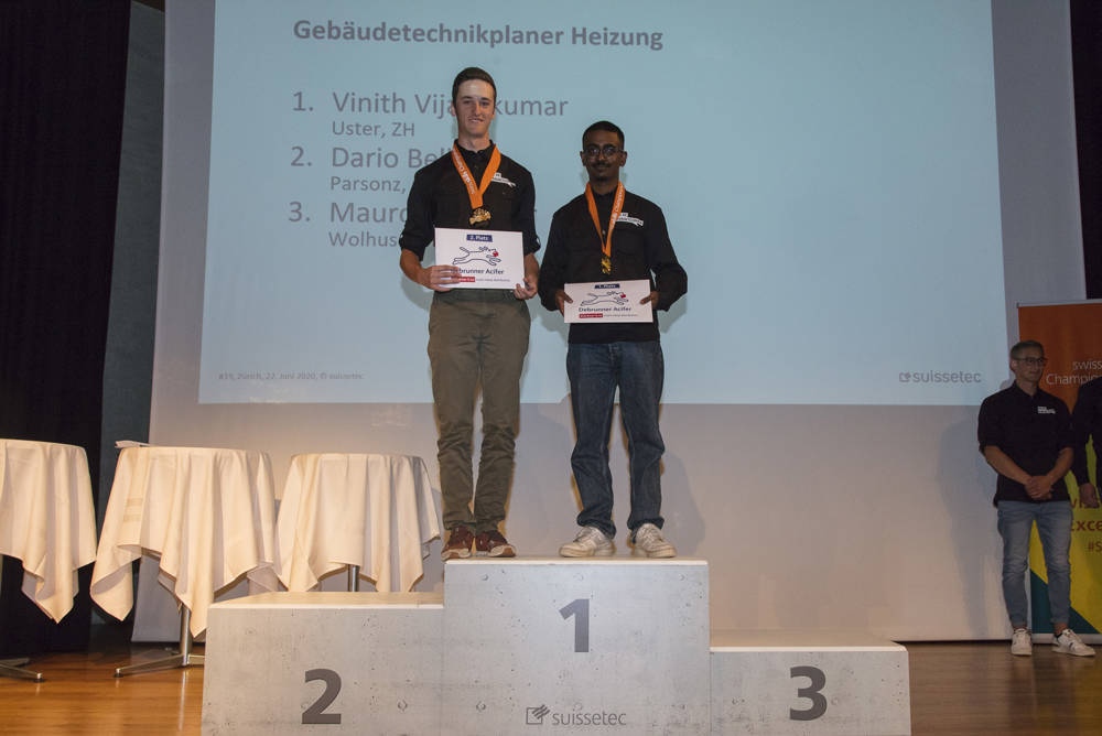 Medaillengewinner Gebäudetechnikplaner Heizung 2021