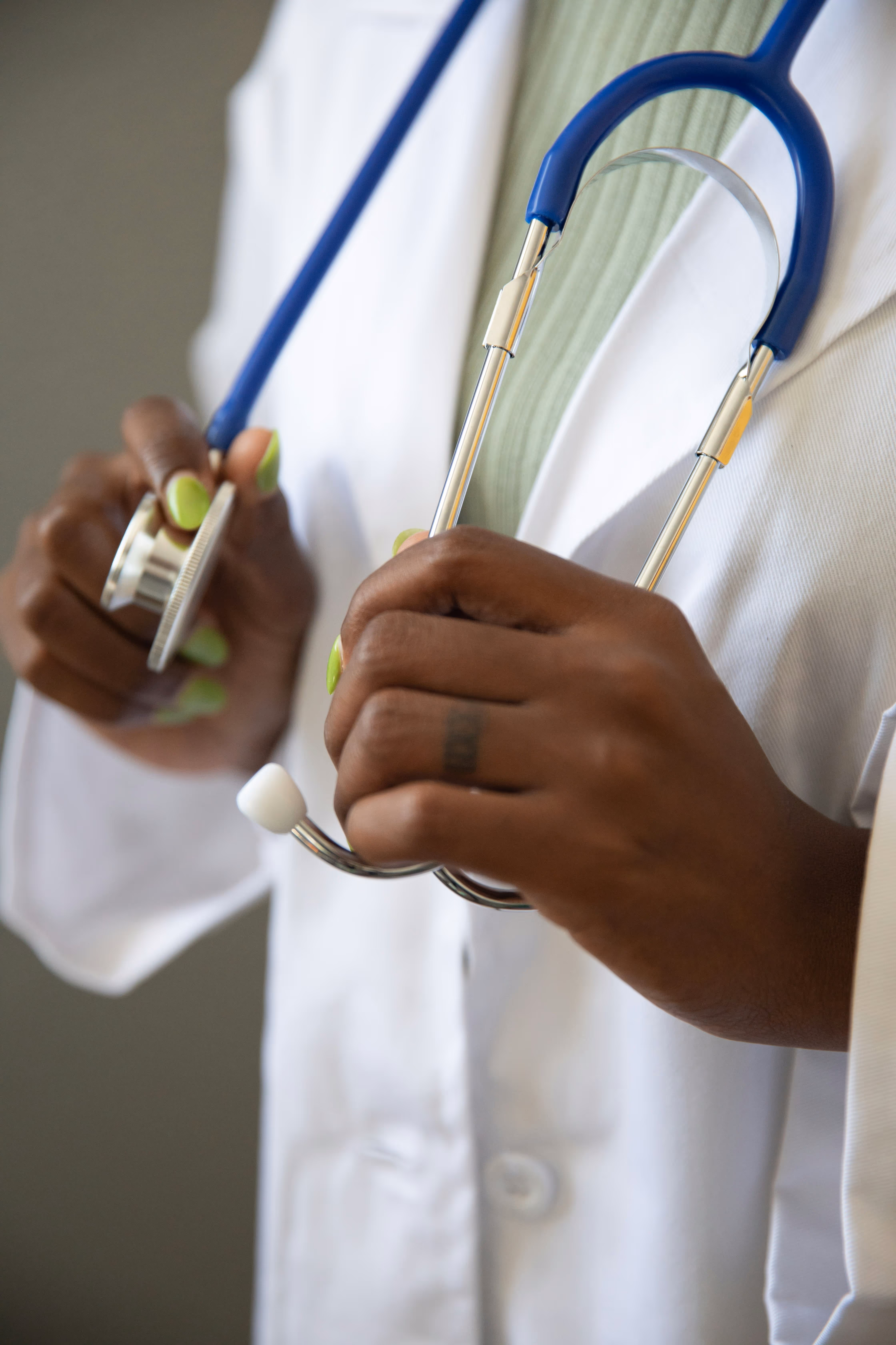 Baraka Prosperity Partners doctor holding stethoscope