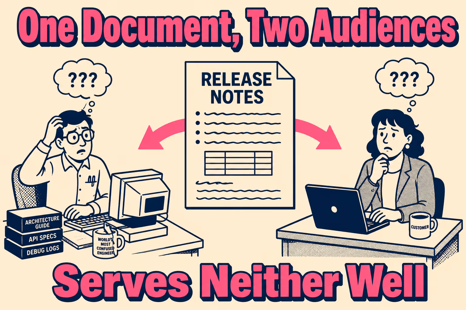 Split document serving confused engineer and customer equally poorly
