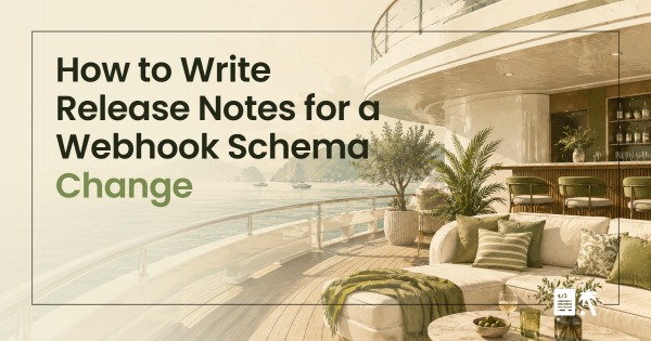 How to Write Release Notes for a Webhook Schema Change