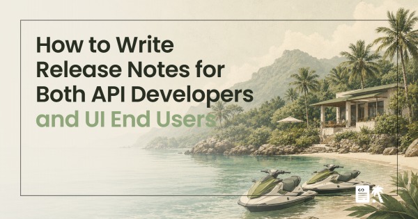 How to Write Release Notes for Both API Developers and UI End Users