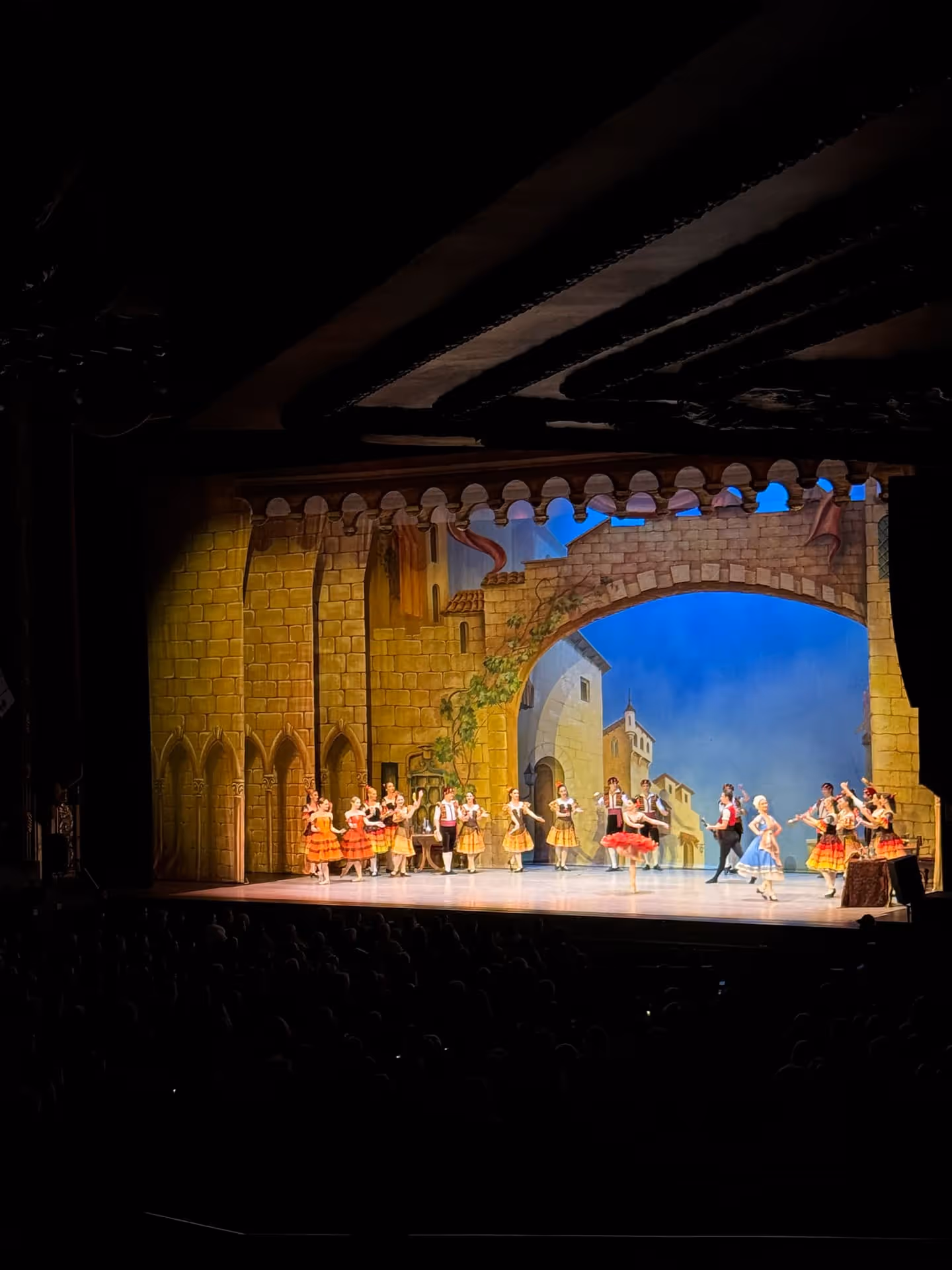 Ballet dancers performing on stage