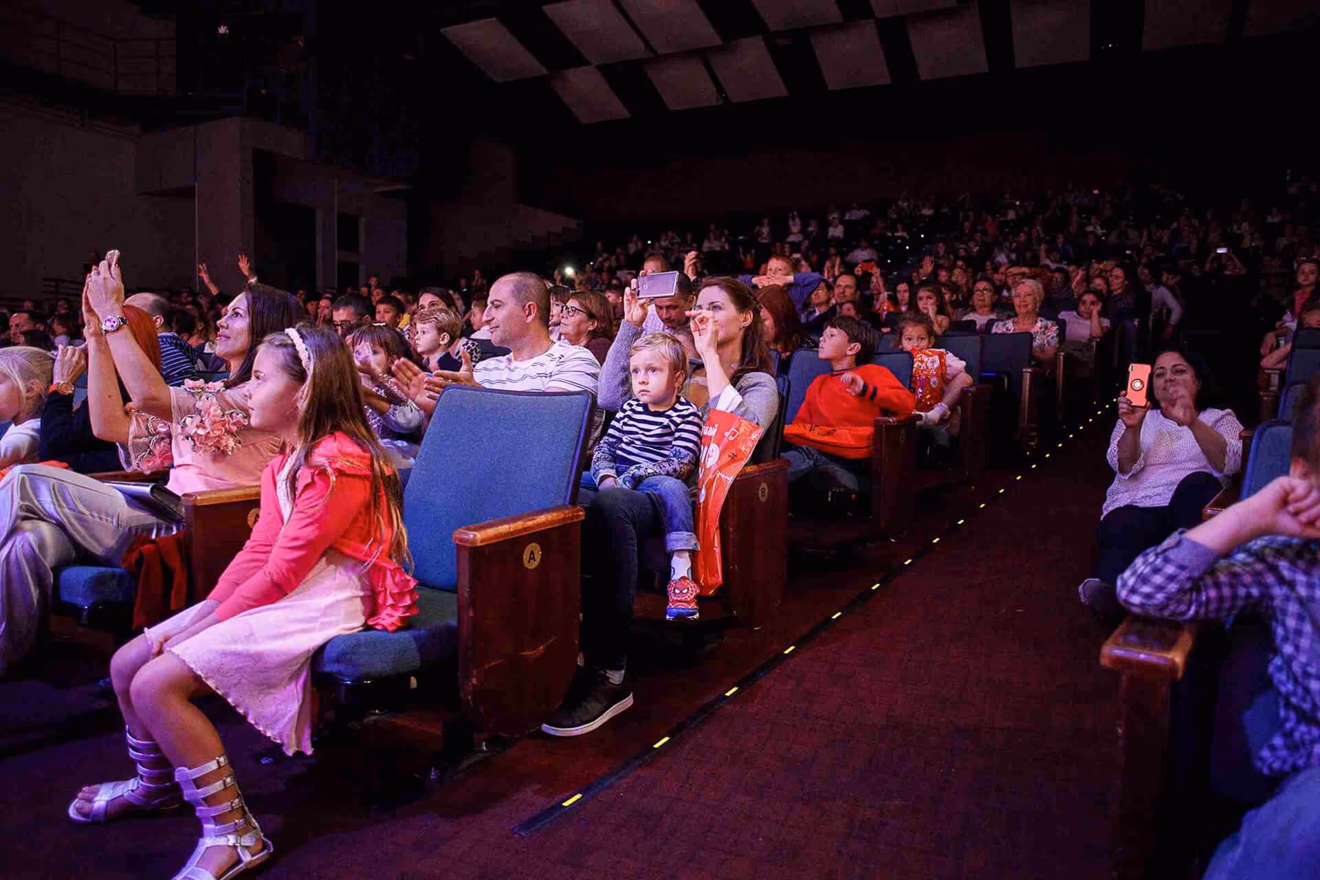 Audience watching the New Year show