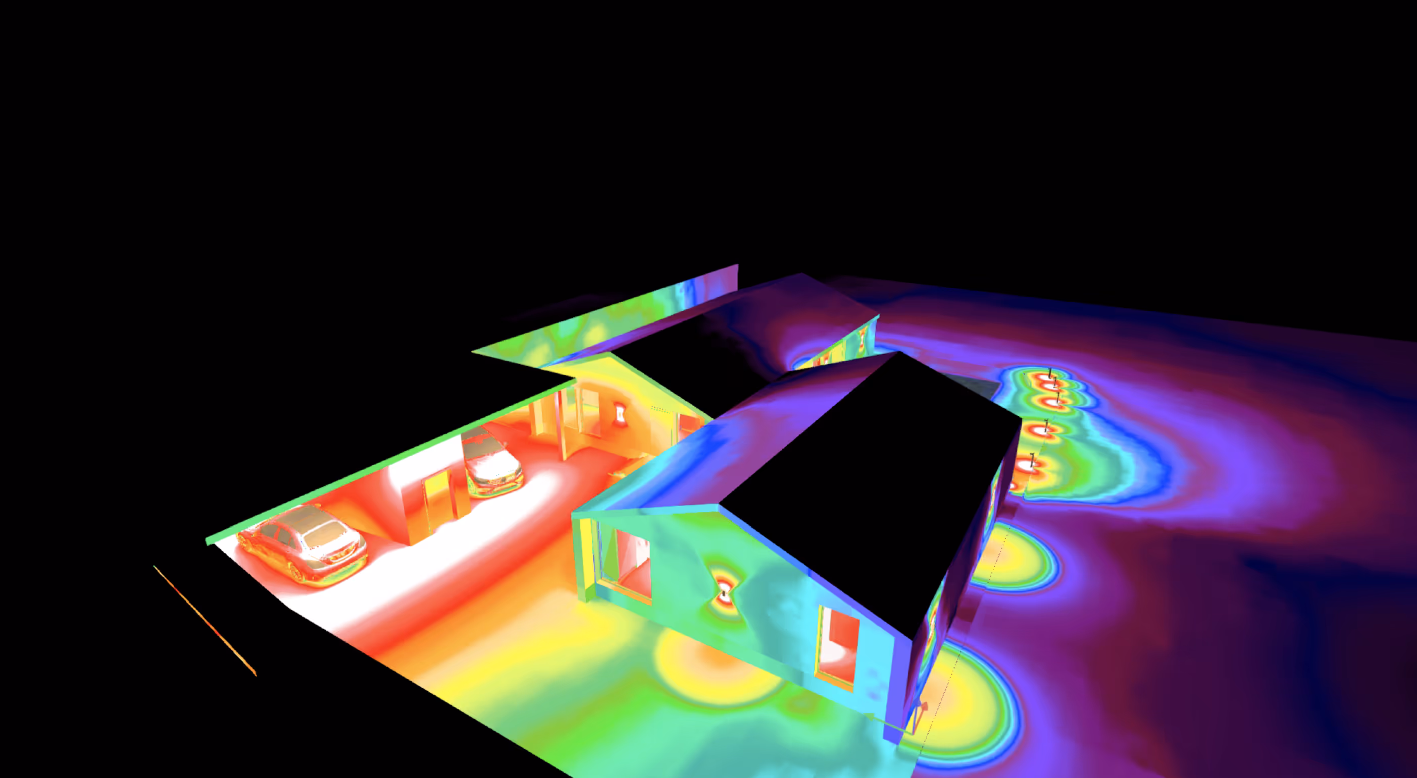 3d render with light from Ledforliving