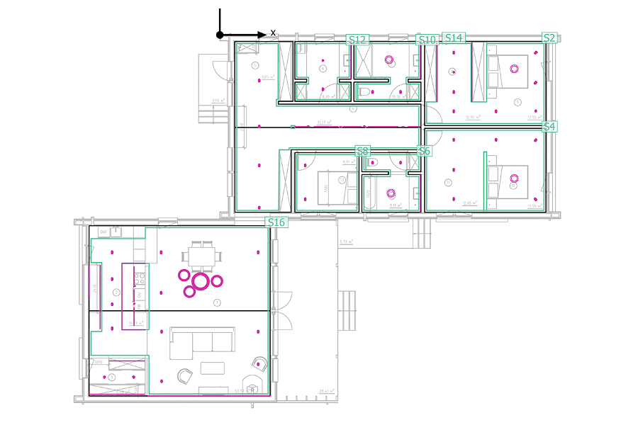 3d render with light from Ledforliving
