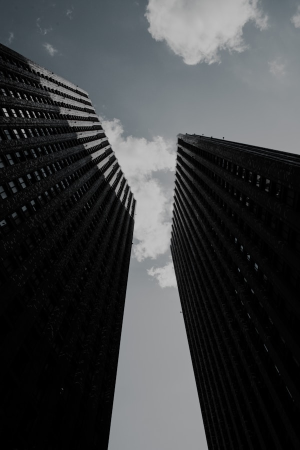 moody skyscrapers