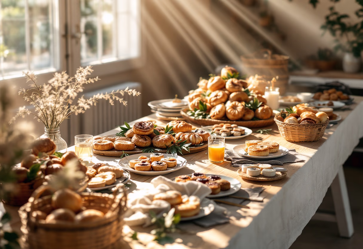 [background image] image of community event hosted by the bakery