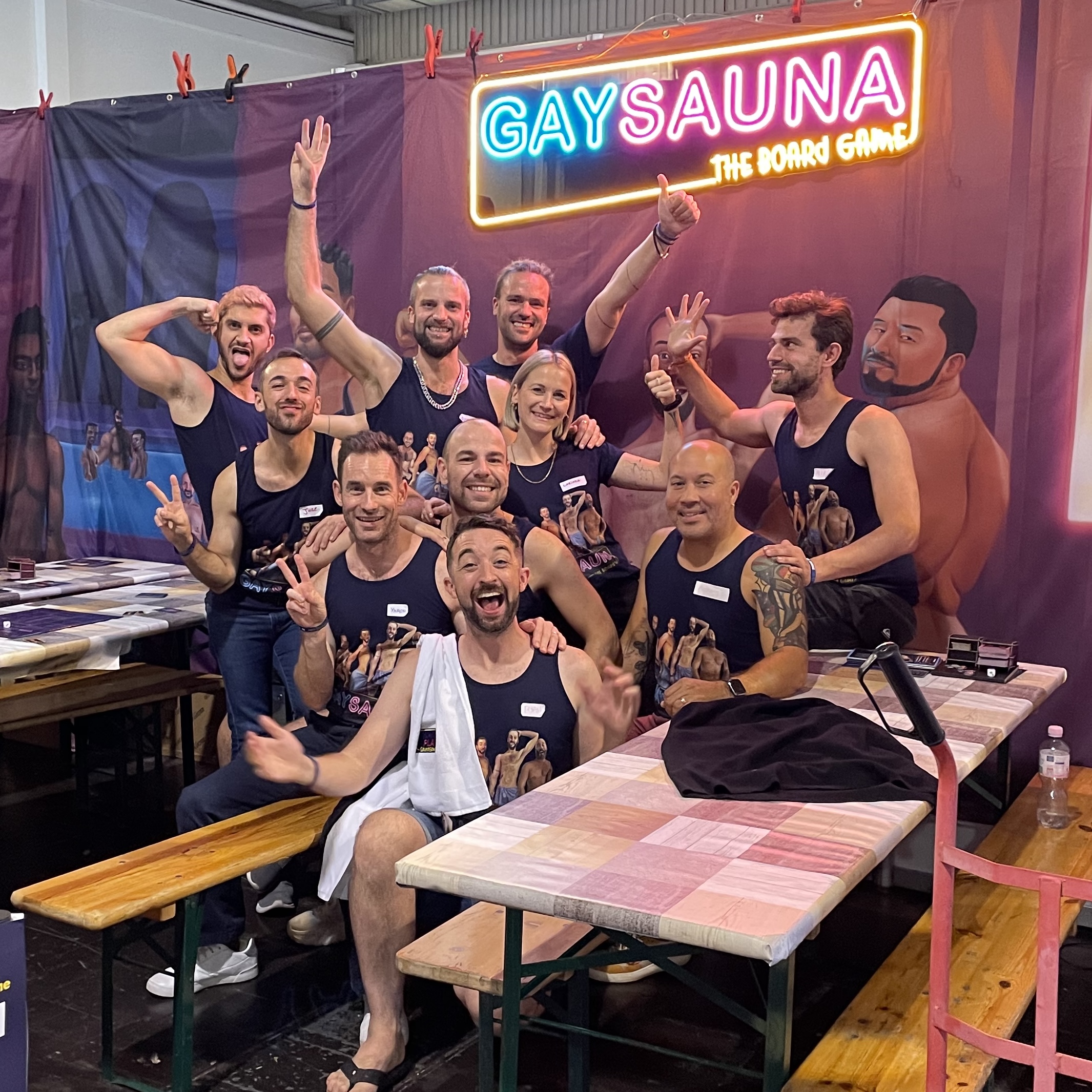 Team photo from our booth at SPIEL Essen 2023