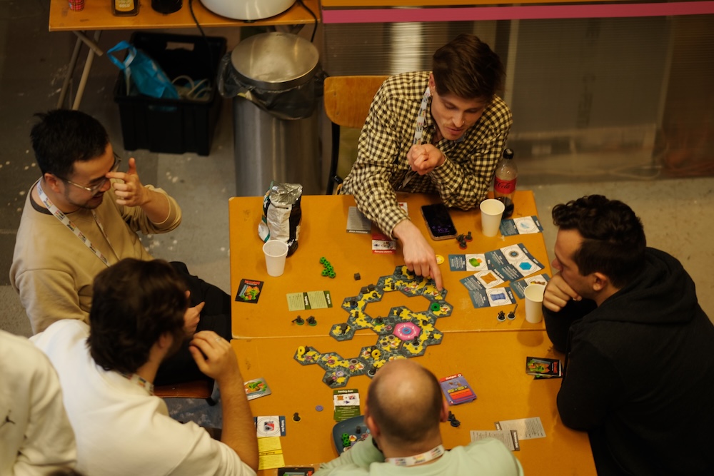 image of team brainstorming session (for a travel tech)