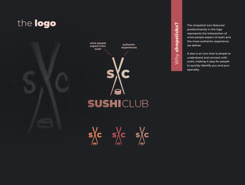 sushi club bränding
