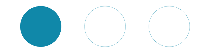 Dots showing the degree of expertise involved in this particular Solution