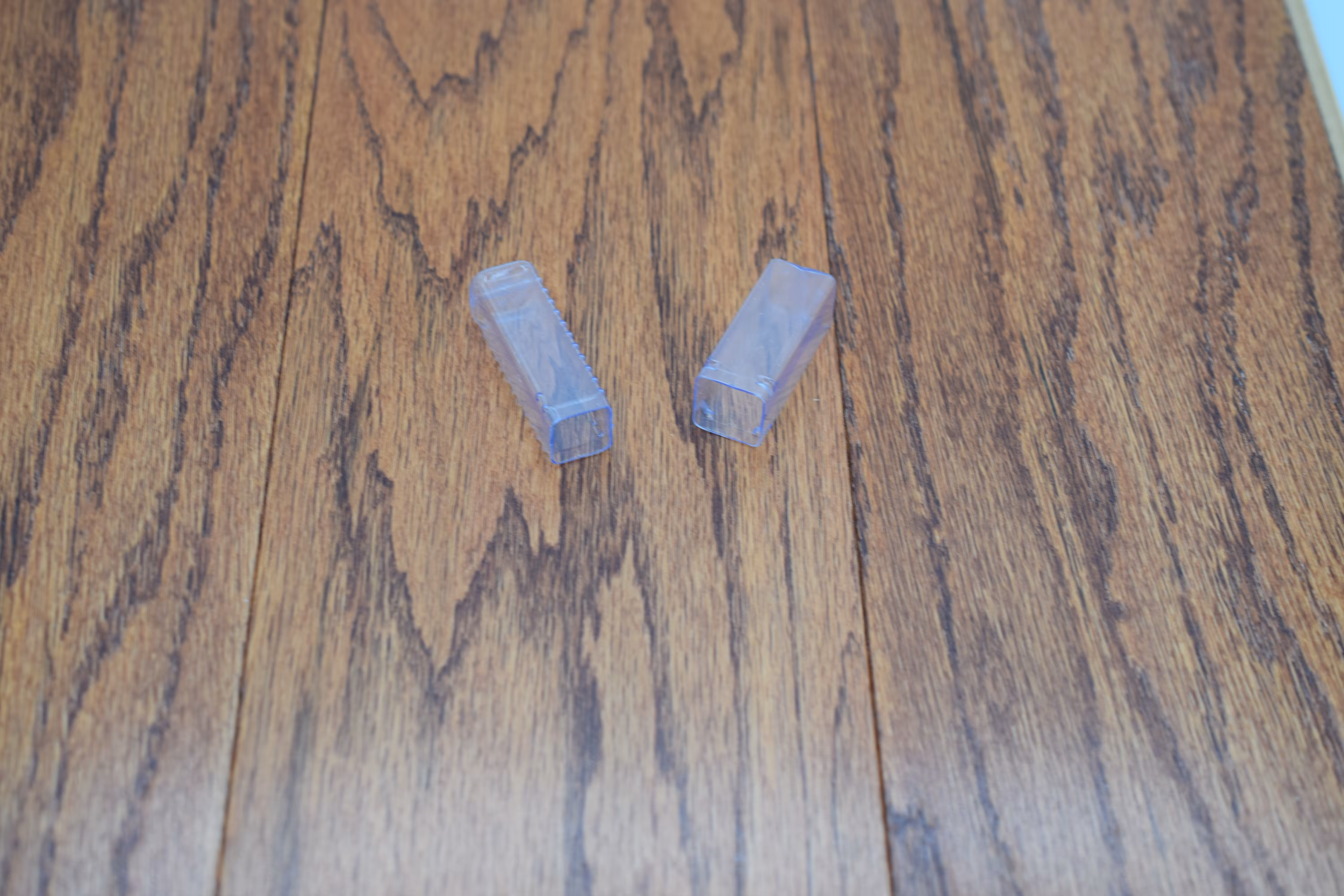 Rectangular Tube, Clear, 0.55" Square, Adjustable from 2"-3" Inside Length.