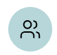 Icon of two user silhouettes inside a light blue circle.