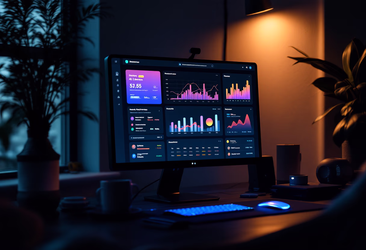 [interface] screenshot of core features interface (for a ai marketing tech company)