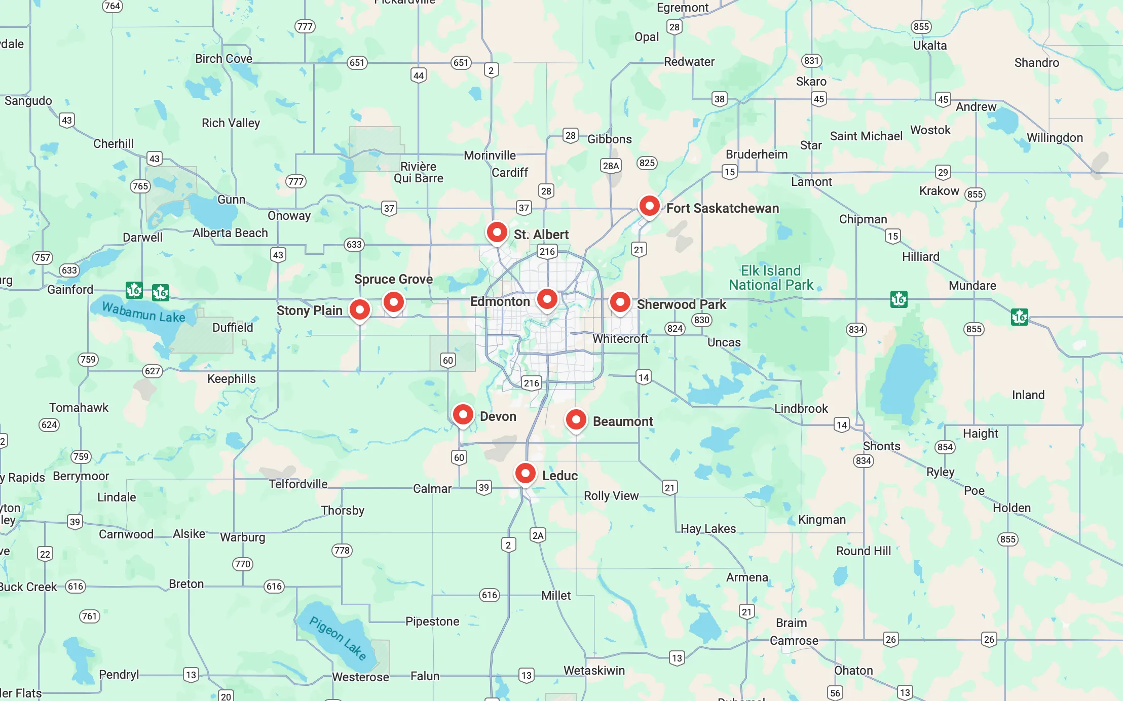 service areas