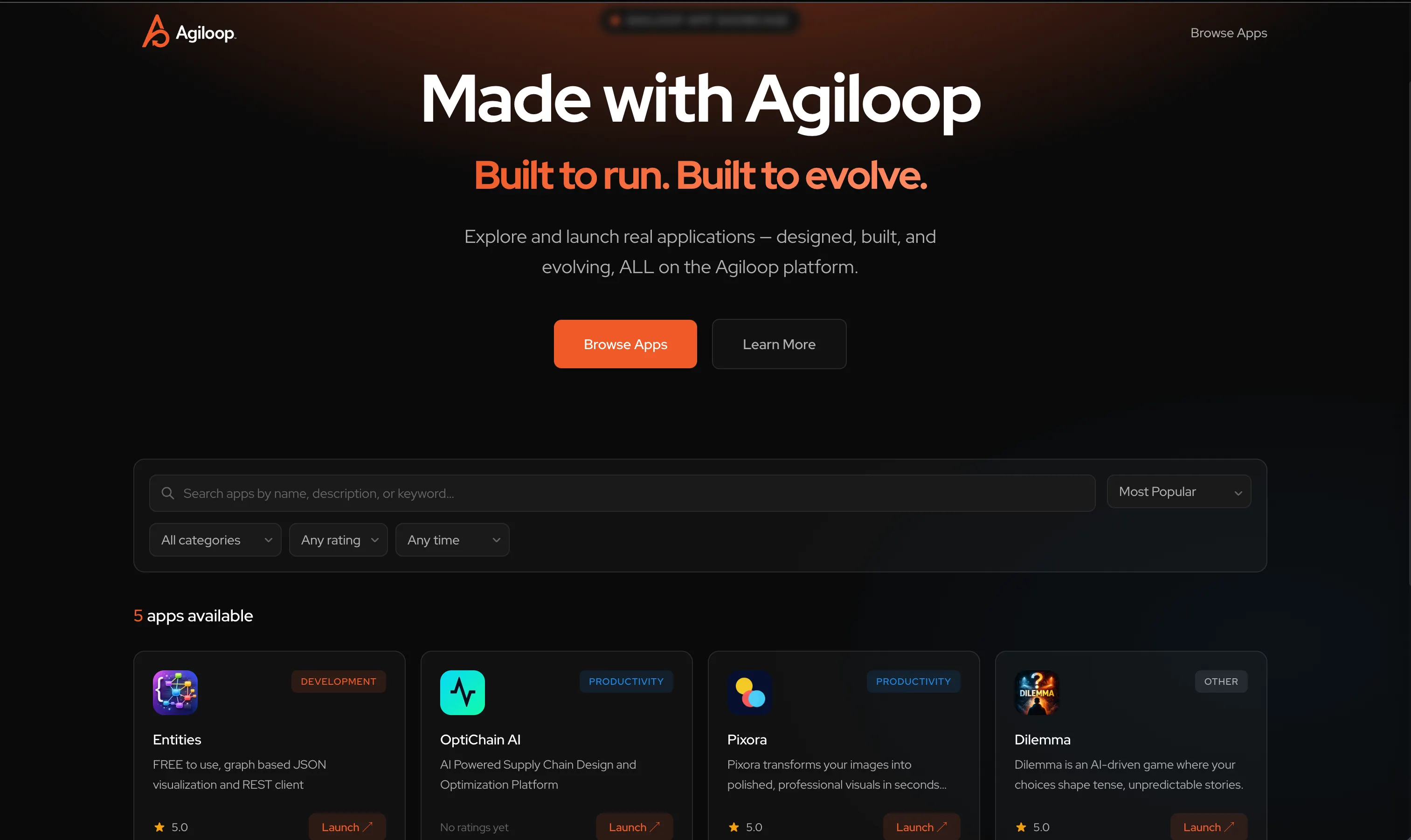Agiloop Case Study: App Showcase