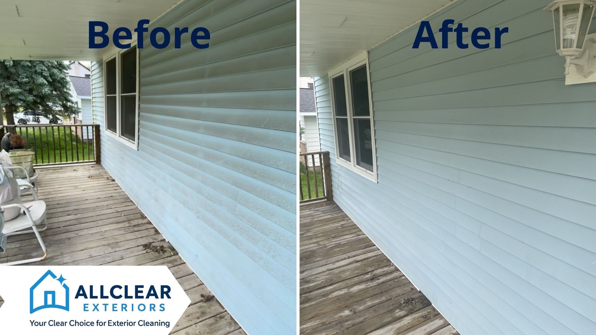 Before and After Home Pressure Washing