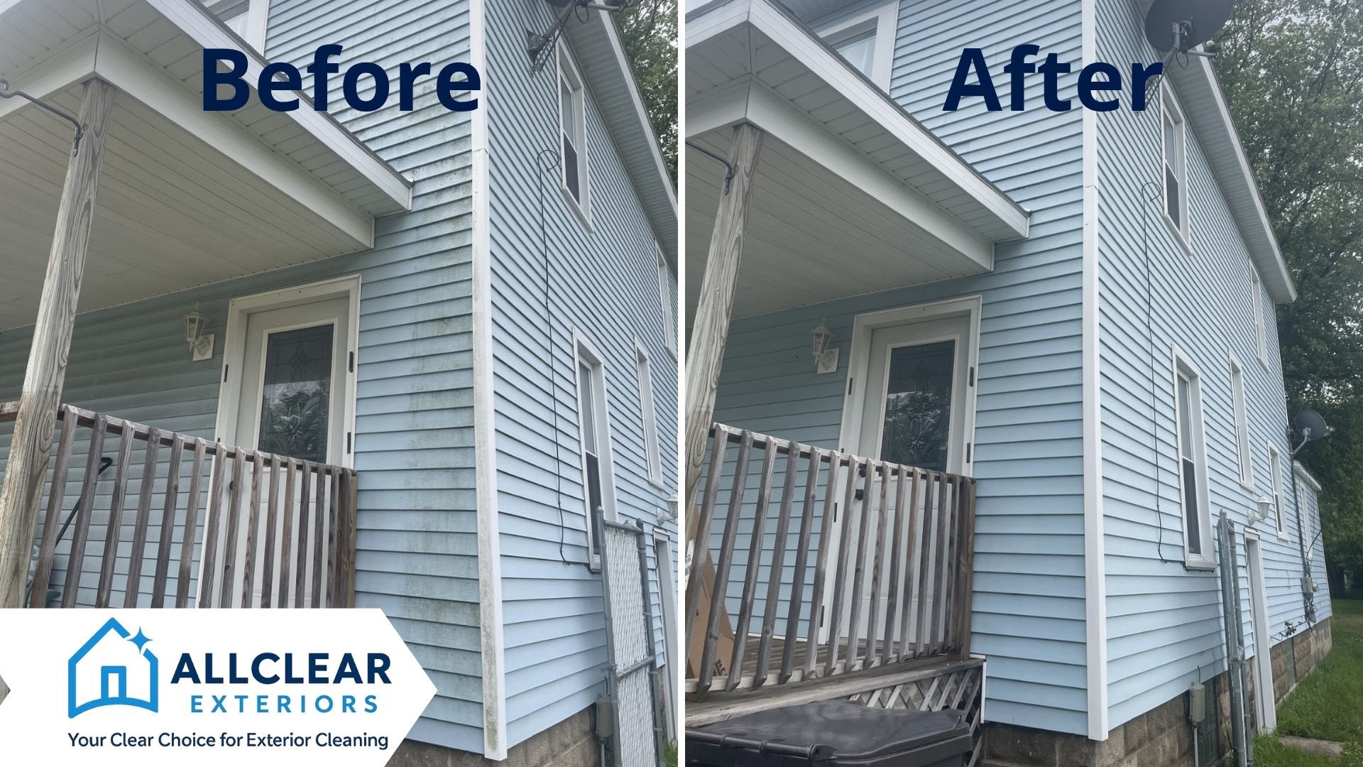 Before and After Home Pressure Washing