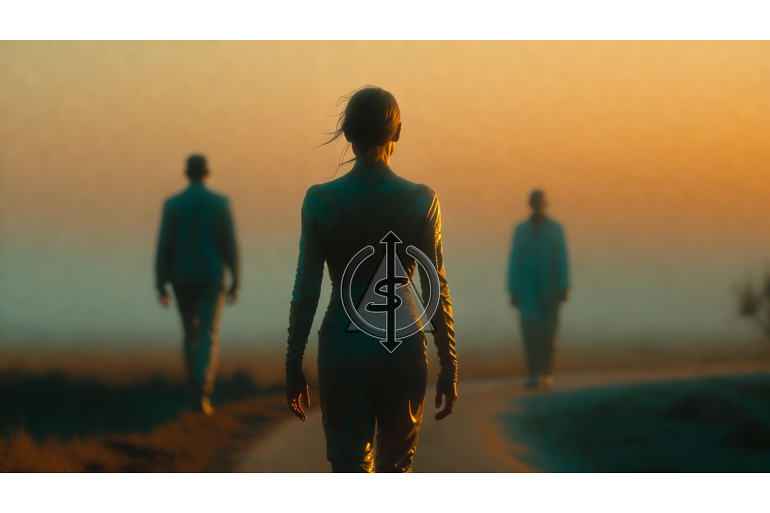 Person walking forward alone on a sunlit path while blurred figures fade in the background, symbolizing outgrowing old relationships during personal growth.