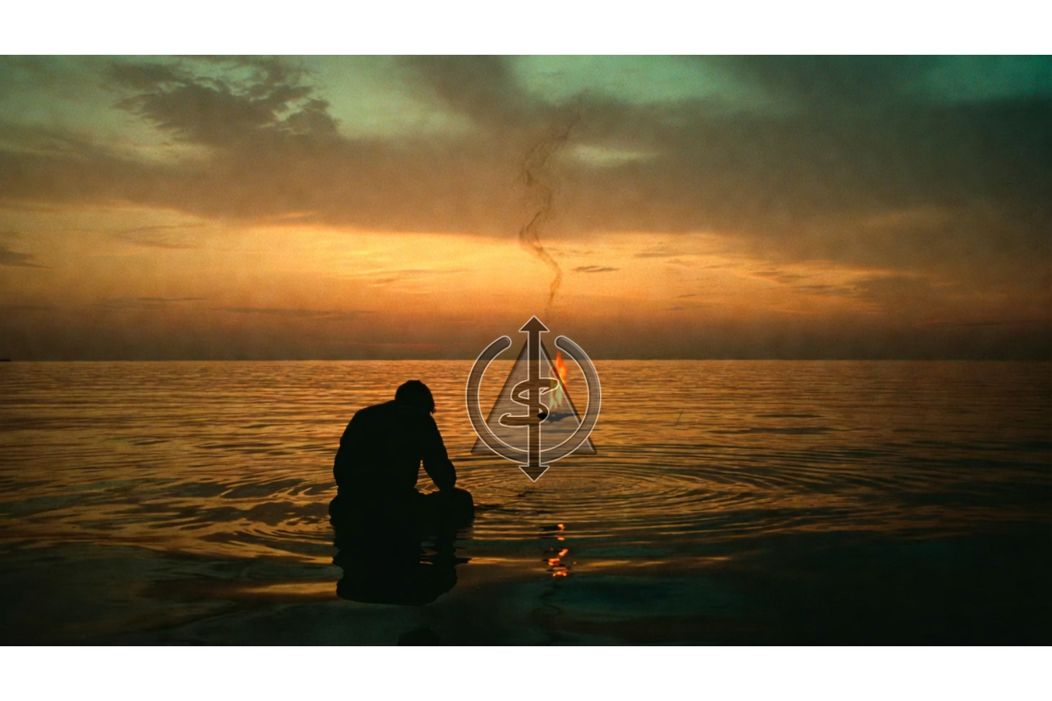 Person by calm water releasing glowing lantern at sunset, symbolizing choosing rest over resentment and letting go of justified anger.