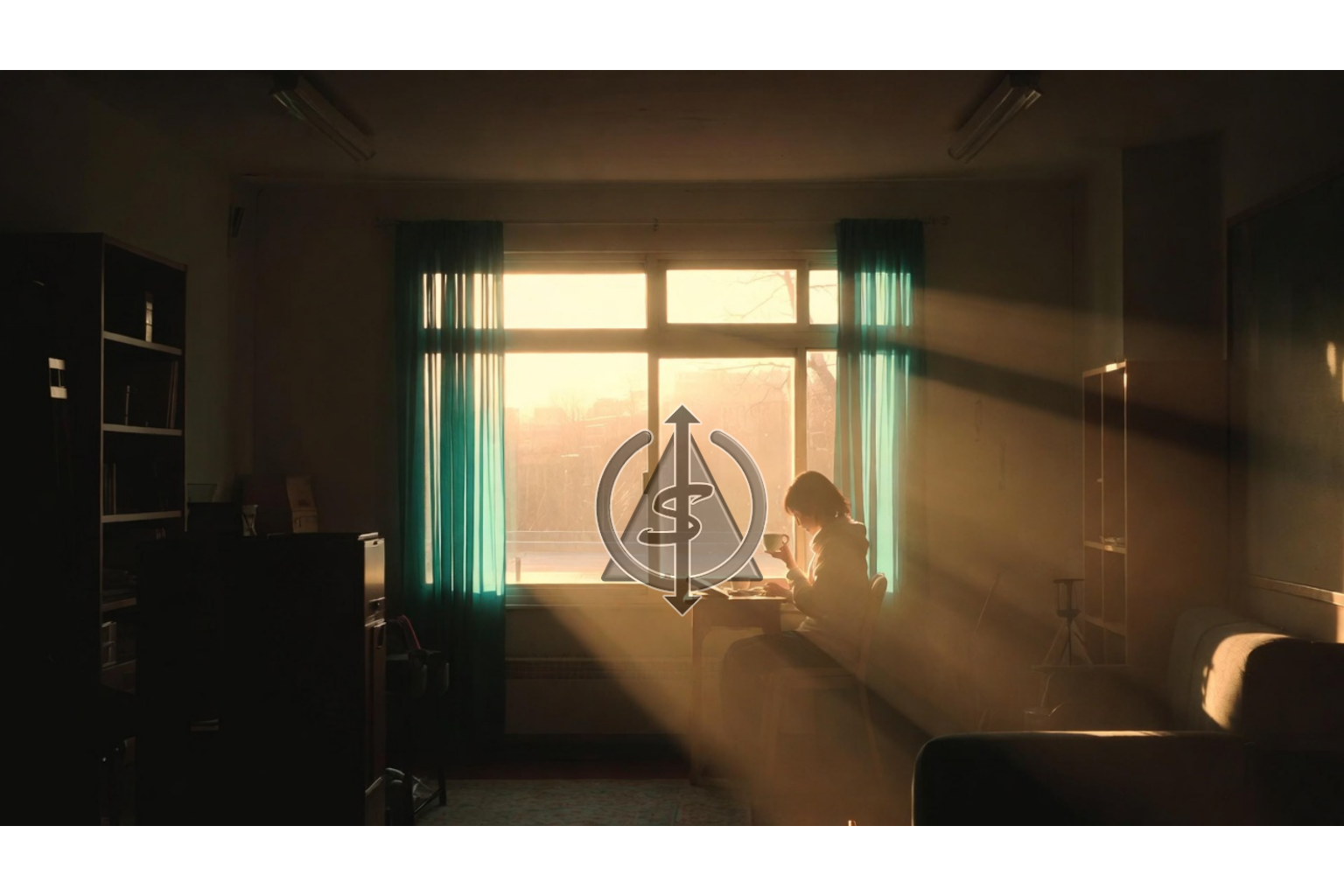 Person sitting quietly by a window in a cozy home at golden hour, symbolizing a quiet, unimpressive-to-others life that feels deeply peaceful and personal.