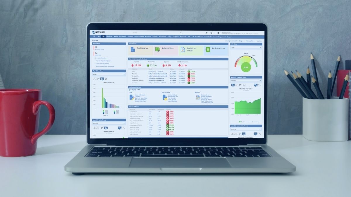 Oracle and NetSuite - Dashboard