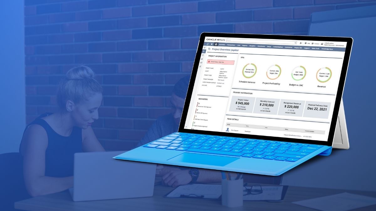 NetSuite Dashboard