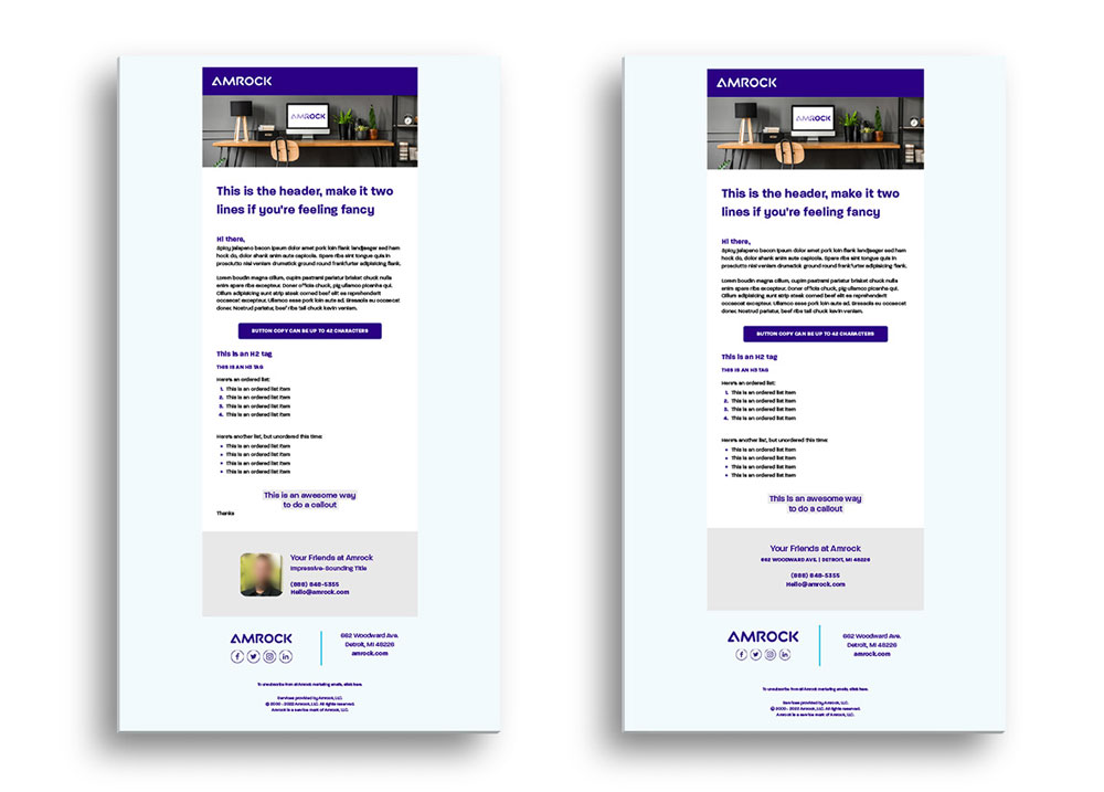New email designs