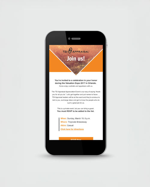 Email on mobile phone