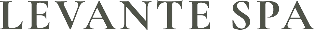Text logo with the words 'LEVANTE SPA' in uppercase serif font.