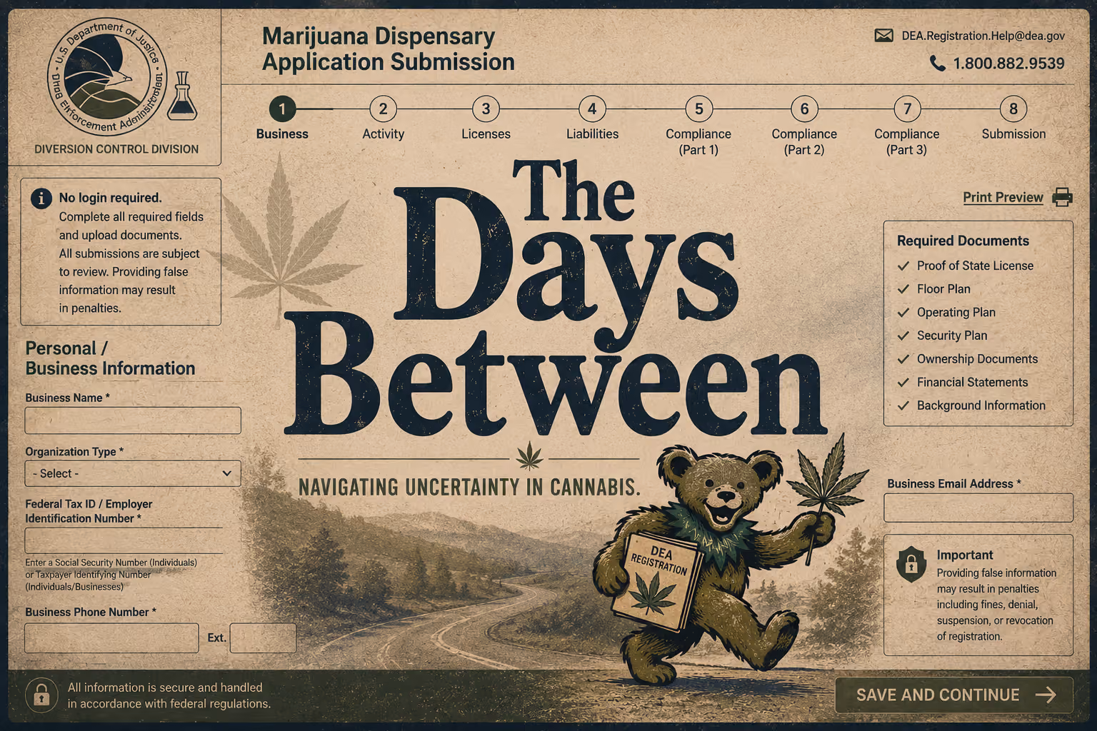 the days between federal cannabis regulation and policy
