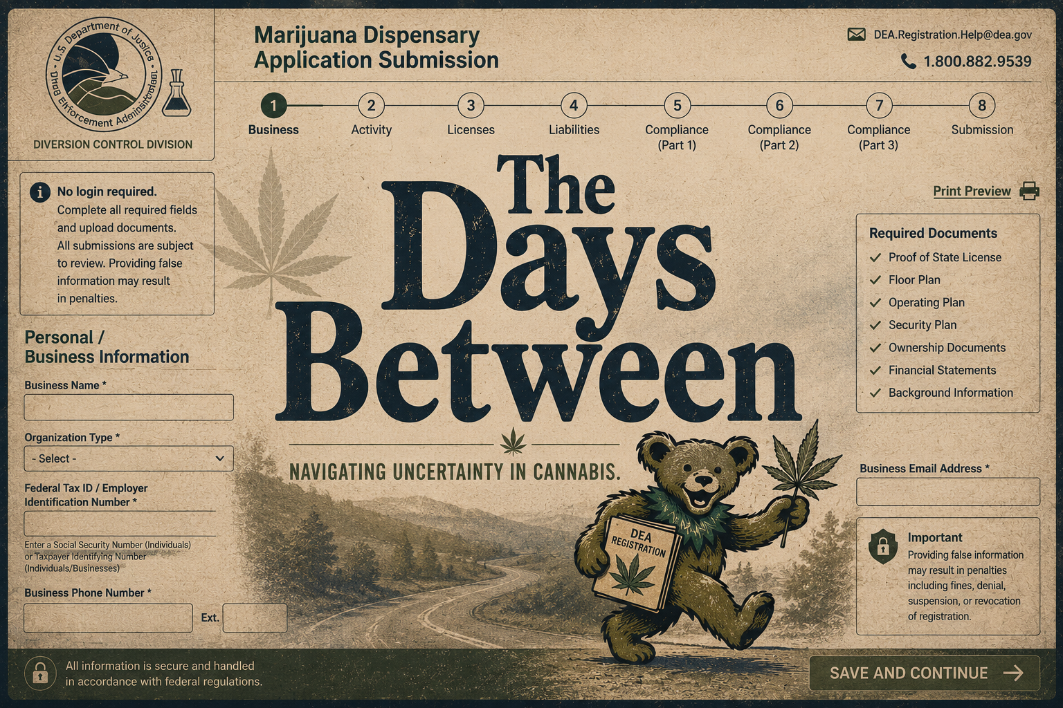 the days between federal cannabis regulation and policy