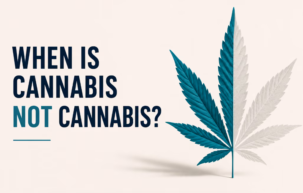 when is cannabis not cannabis for banking