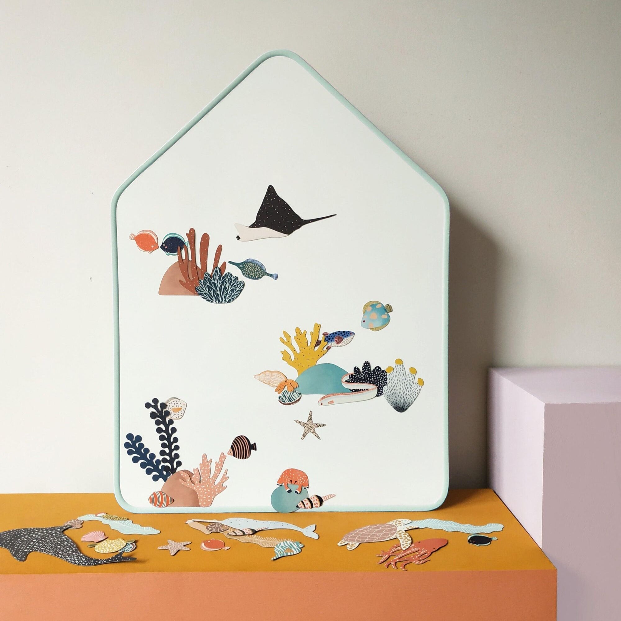 Tableau blanc magnétique cabane